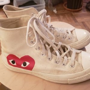 Comme des Garcon PLAY x Converse Chuck Taylor All Star Peek-A-Boo HT Sneakers